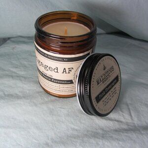 9 oz jar candle engaged AF pink champagne UNUSED (w2709)